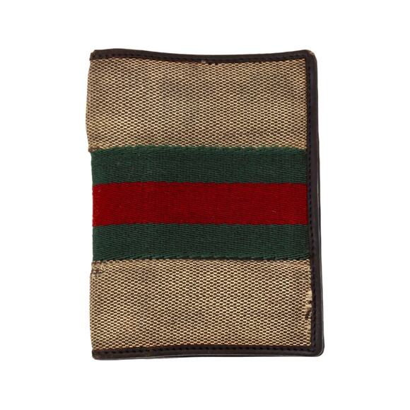🔴 Gucci Pocket Organizer Wallet - Signature Web - Picture 1 of 7